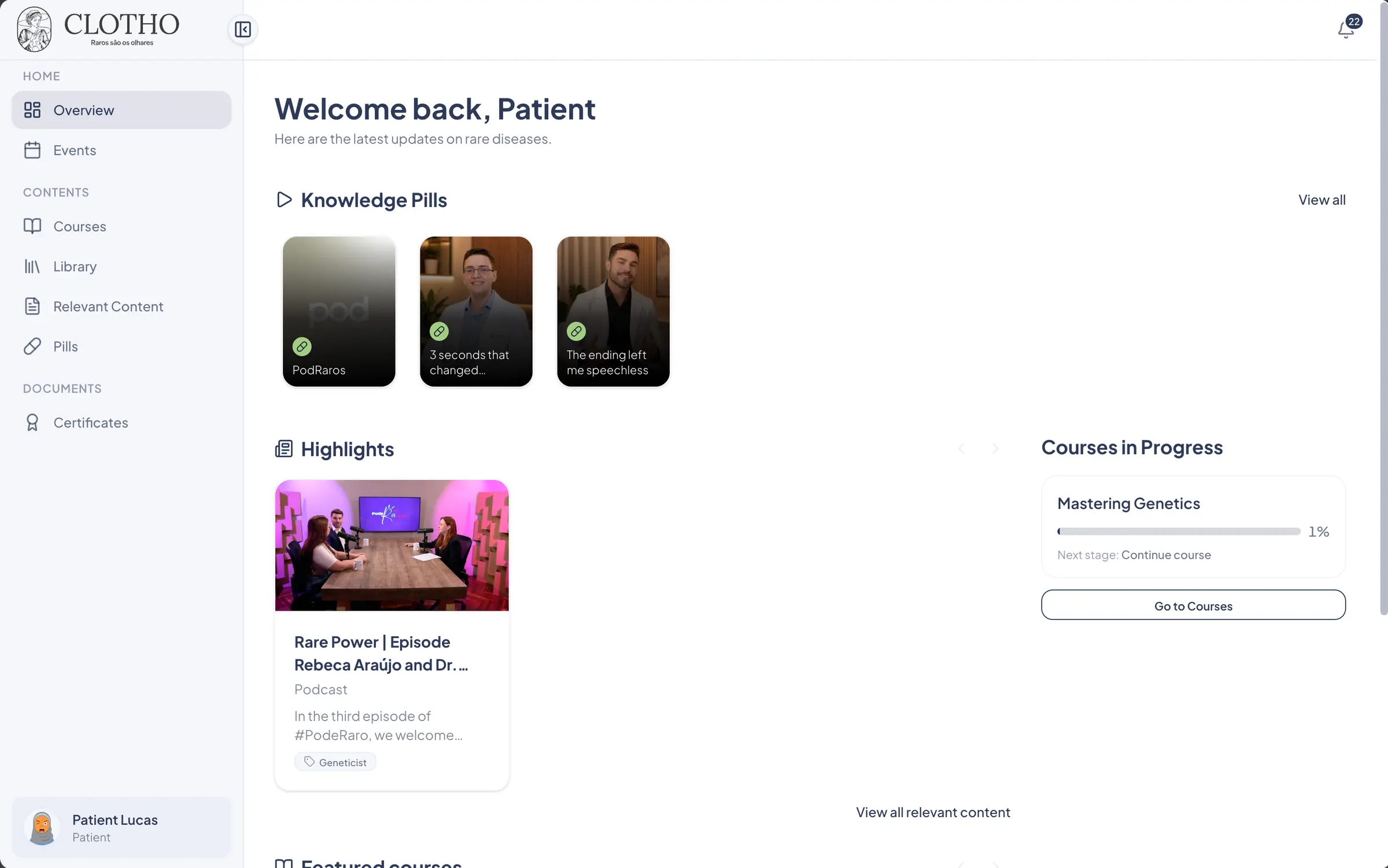 Patient home