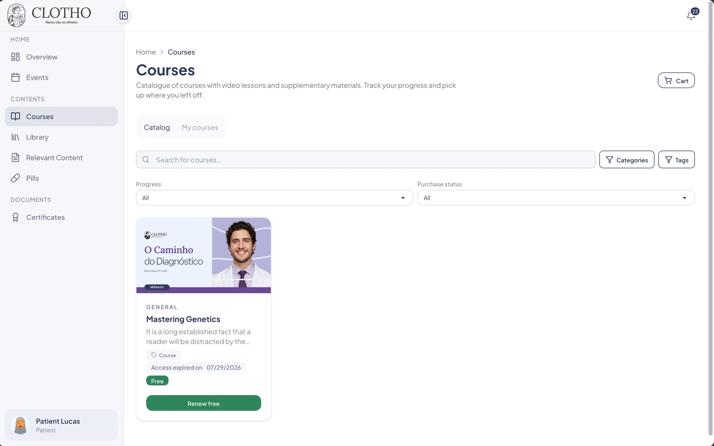Course catalog